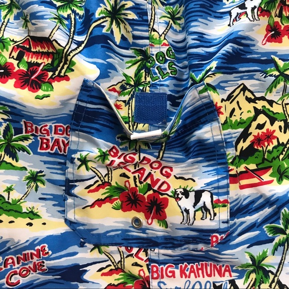 Big Dogs Novelty Swim Trunks Board Shorts Hawaii - Picture 5 of 12